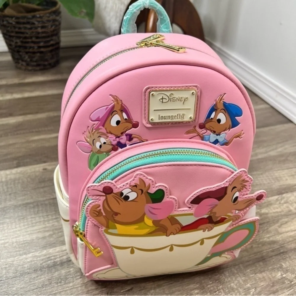Disney’s Cinderella Gus and Jaq Teacup Mini Backpack